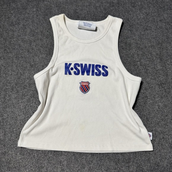 Forever 21 Tops - K Swiss x Forever 21 Ribbed Logo Tank Top‎ Womens M Y2K Retro Streetwear